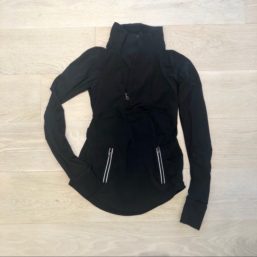 Lululemon black quarter-zip